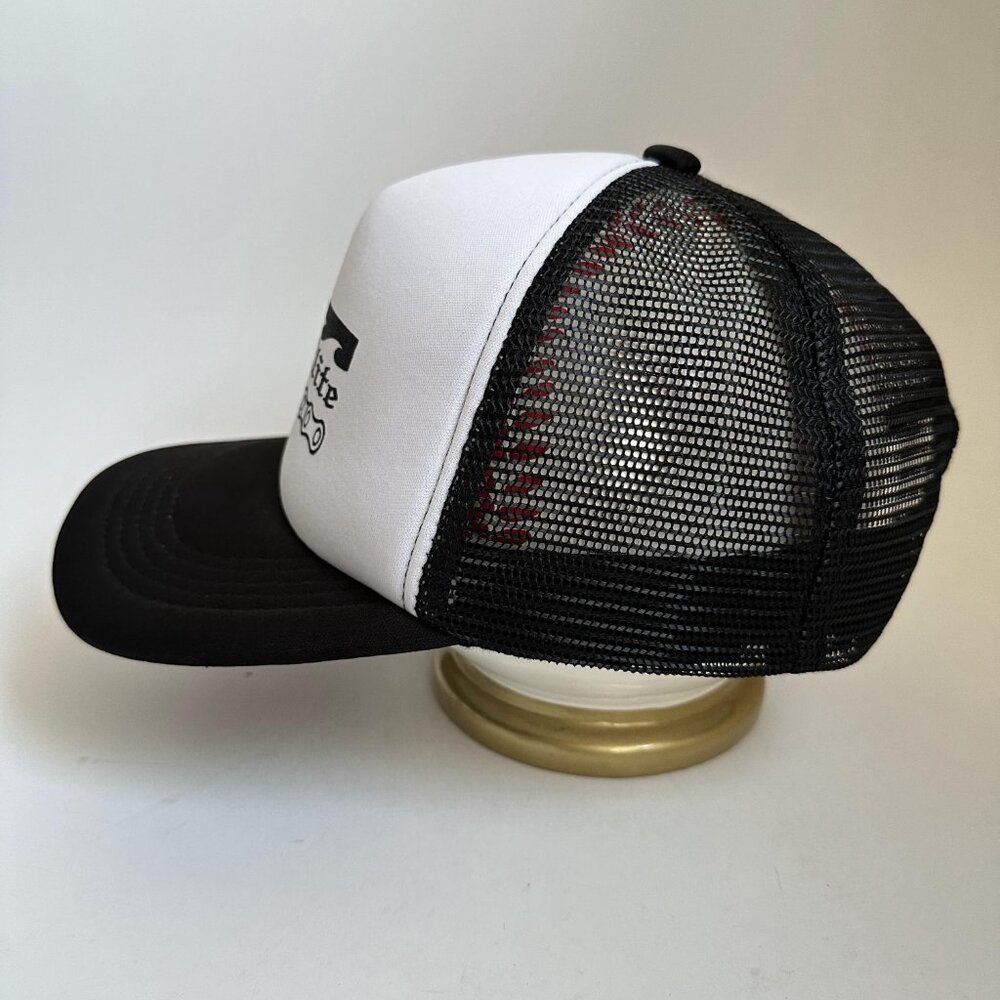 805 Elite Trucker Hat Mesh Back Adjustable Snap Back Cap Black With One Size - Picture 4 of 9